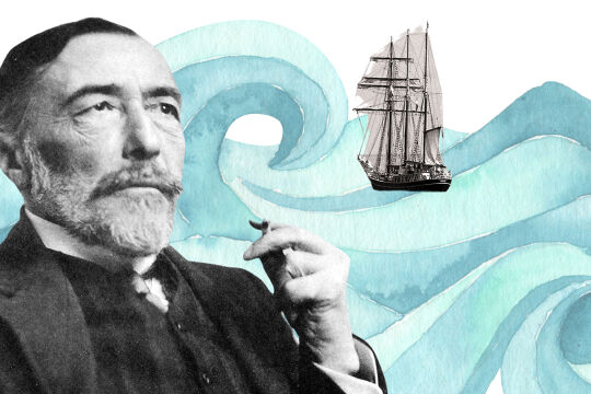 Joseph Conrad - © Collage: Canva / Manuela Tomic (gemeinfrei)