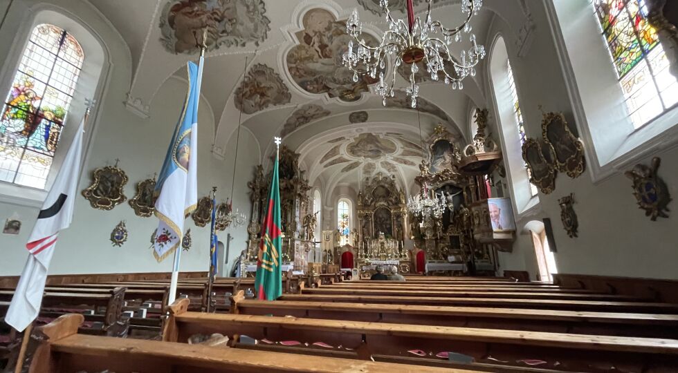 Forum Alpbach 2024, Pfarrkirche zum heiligen Oswald in Alpbach - Die Kirche innen - © (c) Philipp Axmann