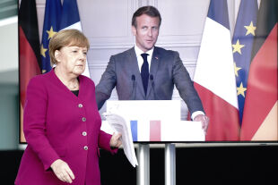 Merkel Macron - © Foto: APA / AFP / POOL / Kay Nietfeld